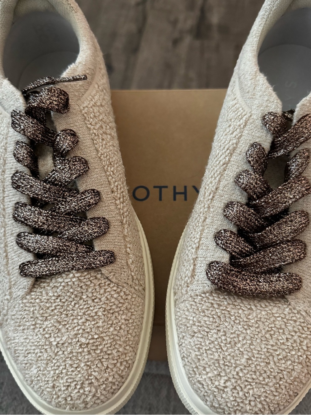 NWT, Rothy’s RS02 Sneaker Honeybun Boucle. Women’s size 9-1/2. - Picture 2 of 8